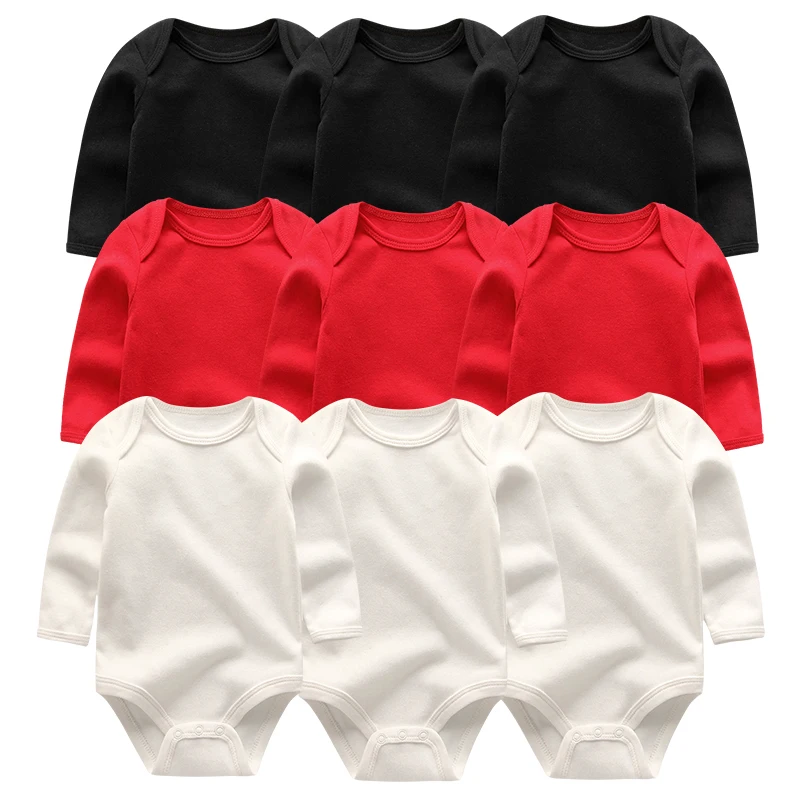 Solid color Baby Rompers Cute 3pcs/lots Newborn Baby Girls boys Clothes Long Sleeve Cotton Baby Jumpsuit Clothing
Solid color Baby Rompers Cute 3pcs/lots Newborn Baby Girls boys Clothes Long Sleeve Cotton Baby Jumpsuit Clothing