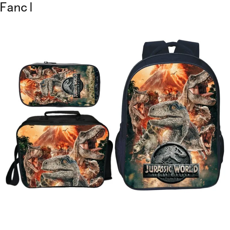 New Hot 3Pcs/Set Popular Fashion Animal 3DPrinting Jurassic World Children School Bags Dinosaur Boys Backpack for Kids Schoolbag
New Hot 3Pcs/Set Popular Fashion Animal 3DPrinting Jurassic World Children School Bags Dinosaur Boys Backpack for Kids Schoolbag