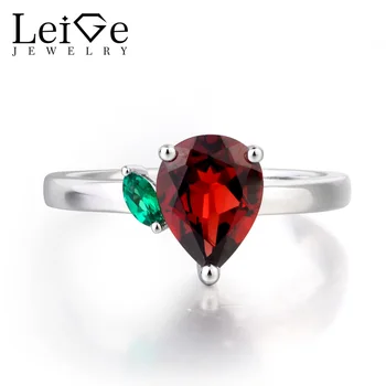 Leige Jewelry Real Natural Garnet Ring Anniversary Ring January Birthstone Pear Cut Red Gemstone Solid 925 Sterling Silver Gifts
Leige Jewelry Real Natural Garnet Ring Anniversary Ring January Birthstone Pear Cut Red Gemstone Solid 925 Sterling Silver Gifts