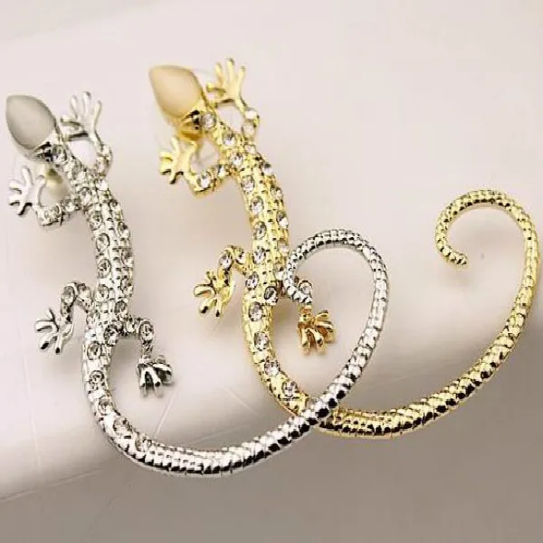2018 Pendientes Aros Earing One Piece Earrings Ear Cuff, Luxury Elegant Rose Exaggerated Gecko Lizard Stud Earring C202 C203
2018 Pendientes Aros Earing One Piece Earrings Ear Cuff, Luxury Elegant Rose Exaggerated Gecko Lizard Stud Earring C202 C203