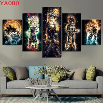 5D DIY Diamond Painting Dragon Ball Z Diamond Embroidery Cross Stitch Mosaic Painting Rhinestones Decoration needlework 5pieces
5D DIY Diamond Painting Dragon Ball Z Diamond Embroidery Cross Stitch Mosaic Painting Rhinestones Decoration needlework 5pieces