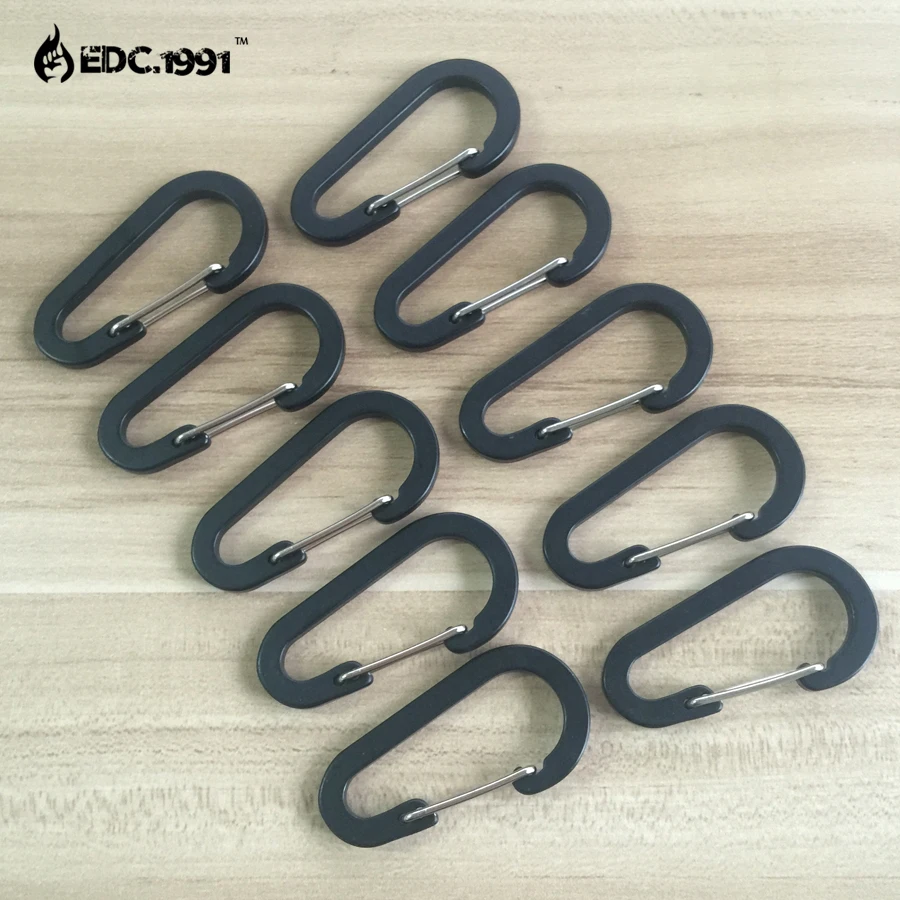10 pcs 6cm Outdoor Camping Climbing Carabiner D Shape Mountaineering Buckle Fast Hang Mini Buckle Hook Aluminum Alloy black EDC
10 pcs 6cm Outdoor Camping Climbing Carabiner D Shape Mountaineering Buckle Fast Hang Mini Buckle Hook Aluminum Alloy black EDC