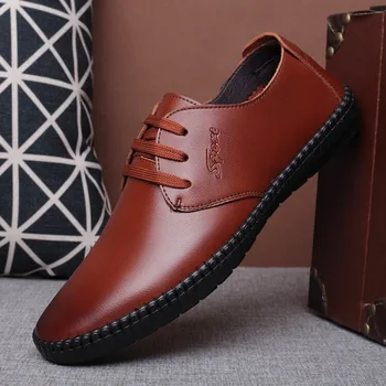 YeddaMavis Men Shoes Lace Up Leather Shoes 2019 Autumn Soft Breathable Men Loafers England Driving Shoes Man Zapatos De Hombre
YeddaMavis Men Shoes Lace Up Leather Shoes 2019 Autumn Soft Breathable Men Loafers England Driving Shoes Man Zapatos De Hombre