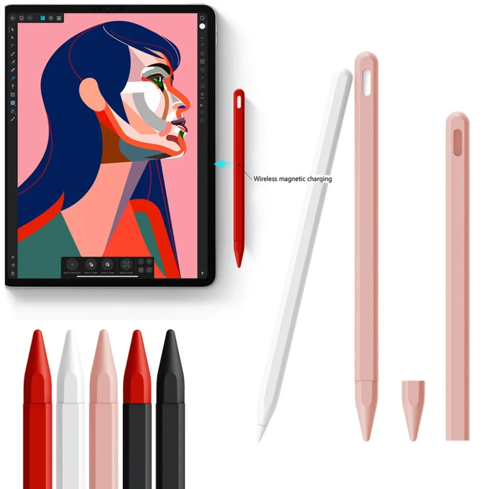 Elastic Tablet Pen Protective Silicone Sleeve Grip Skin Cover Case for Apple Pencil 2nd Generation For iPad Pro 11 12.9" 2018
Elastic Tablet Pen Protective Silicone Sleeve Grip Skin Cover Case for Apple Pencil 2nd Generation For iPad Pro 11 12.9" 2018