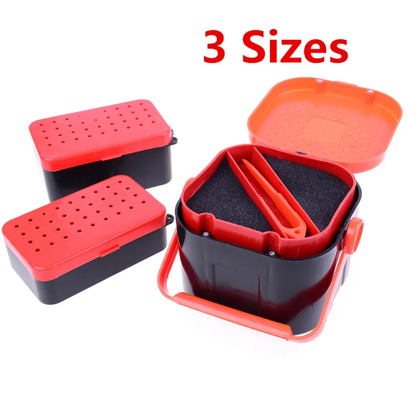Fishing Baits 2 Compartments Earthworm Worm Lure Storage Case Fishing Tackle Box Bait Redworm Box Size S/M/L
Fishing Baits 2 Compartments Earthworm Worm Lure Storage Case Fishing Tackle Box Bait Redworm Box Size S/M/L
