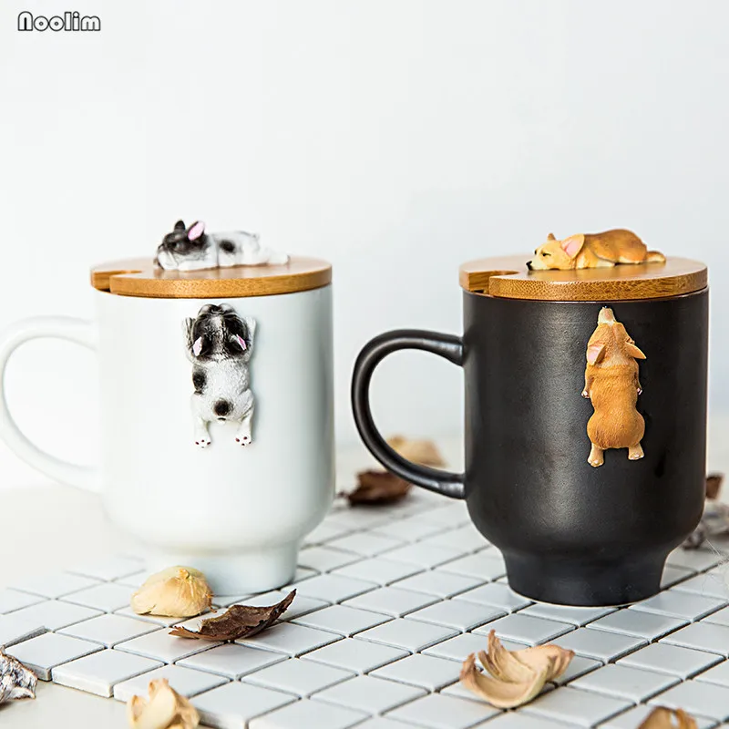 Creative Ceramic Cartoon Stereoscopic Dog Mugs Cute Large Capacity Dog Office Cups Couple Mug With Lid And Spoon Gift Cup
Creative Ceramic Cartoon Stereoscopic Dog Mugs Cute Large Capacity Dog Office Cups Couple Mug With Lid And Spoon Gift Cup