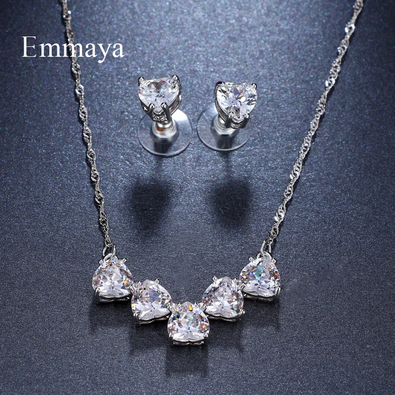 Emmaya Brand Water Drop Shape AAA Cubic Zircon Adjustable Crystal Earrings Necklace Set For Women Popular Bride Jewelry Gift
Emmaya Brand Water Drop Shape AAA Cubic Zircon Adjustable Crystal Earrings Necklace Set For Women Popular Bride Jewelry Gift