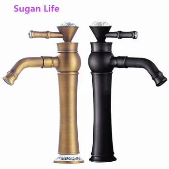 Sugan Life European style Brushed Basin Faucet Faucet Single Handle Dual Control Plus high platform Basin Hot and Cold Copper
Sugan Life European style Brushed Basin Faucet Faucet Single Handle Dual Control Plus high platform Basin Hot and Cold Copper