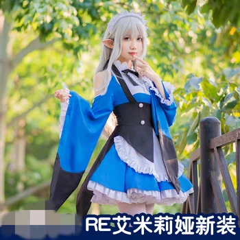 Re:Life in a different world from zero Anime Cosplay Emilia Cosplay Costume New Stlye Women Dresses For Christmas
Re:Life in a different world from zero Anime Cosplay Emilia Cosplay Costume New Stlye Women Dresses For Christmas