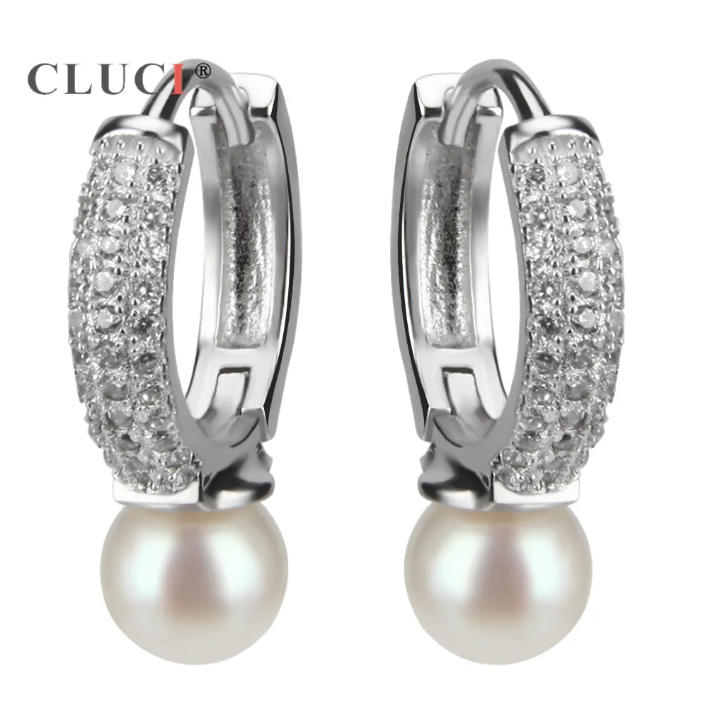 CLUCI High Quality Sterling Silver 925 Ladies Round Hoop Earrings Paved with Cubic Zirconia for Wedding Party Brilliant Jewelry
CLUCI High Quality Sterling Silver 925 Ladies Round Hoop Earrings Paved with Cubic Zirconia for Wedding Party Brilliant Jewelry
