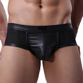 Leather men's underwear Boxers network Kong Xiaoping angle Body personalized fashion costumes stage performance
Leather men's underwear Boxers network Kong Xiaoping angle Body personalized fashion costumes stage performance