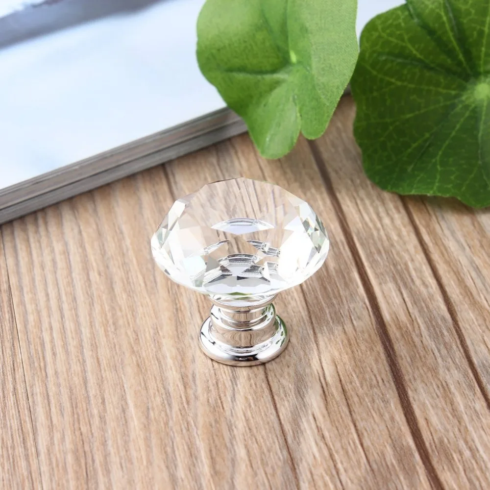 10Pcs 30mm Diamond Plated Shape Crystal Glass Knob Cupboard Drawer Pull Handle New Kitchen Door Knob Accessories
10Pcs 30mm Diamond Plated Shape Crystal Glass Knob Cupboard Drawer Pull Handle New Kitchen Door Knob Accessories