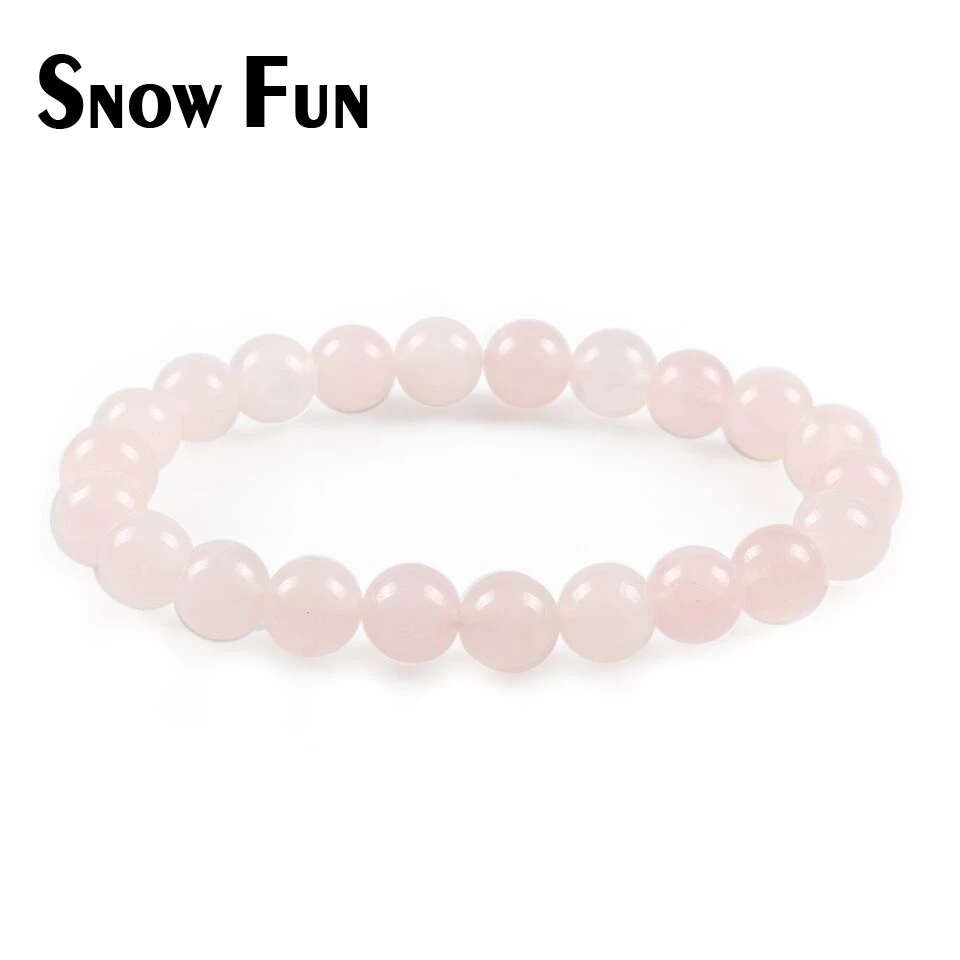 Snow Fun Beautiful 8mm Rose Quartz Beads Bracelet for Women Gift Jewelry
Snow Fun Beautiful 8mm Rose Quartz Beads Bracelet for Women Gift Jewelry