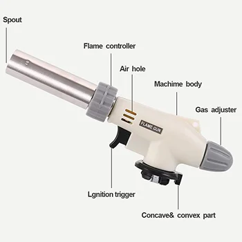Flame Gun gas stove gas-Burner Blowtorch Cooking Butane AutoIgnition Heating Welding gas stove for Camping tourist Equipment
Flame Gun gas stove gas-Burner Blowtorch Cooking Butane AutoIgnition Heating Welding gas stove for Camping tourist Equipment