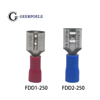 50 pcs/Lot FDD1 2 5 Cold Pressing Terminal Female Plug Spring Pre-insulated Terminal Nose Lug Cosse Electric Sertir
50 pcs/Lot FDD1 2 5 Cold Pressing Terminal Female Plug Spring Pre-insulated Terminal Nose Lug Cosse Electric Sertir