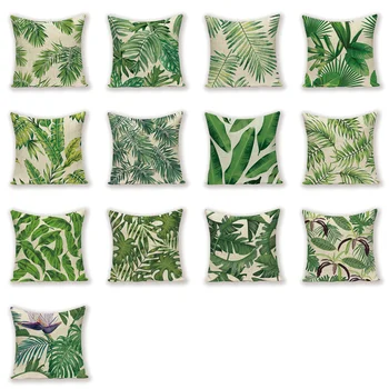 Tropical Throw Pillow Case Leaves Decorative Pillow Cover Linen Cushion Covers High Quality Custom Kissen Print Pillow Cases
Tropical Throw Pillow Case Leaves Decorative Pillow Cover Linen Cushion Covers High Quality Custom Kissen Print Pillow Cases