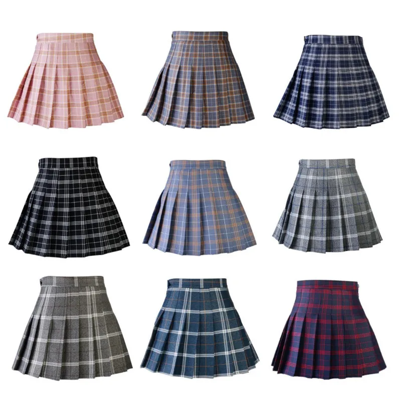 Preppy Style Women Pleated Skirt Japanese School Uniforms Ladies Jupe Kawaii Skirt Harajuku High Waist Plaid Skirts Mini Saia
Preppy Style Women Pleated Skirt Japanese School Uniforms Ladies Jupe Kawaii Skirt Harajuku High Waist Plaid Skirts Mini Saia