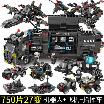 Eagle eagle robot command car building blocks educational toys tank aircraft car building blocks children's toys military war
Eagle eagle robot command car building blocks educational toys tank aircraft car building blocks children's toys military war
