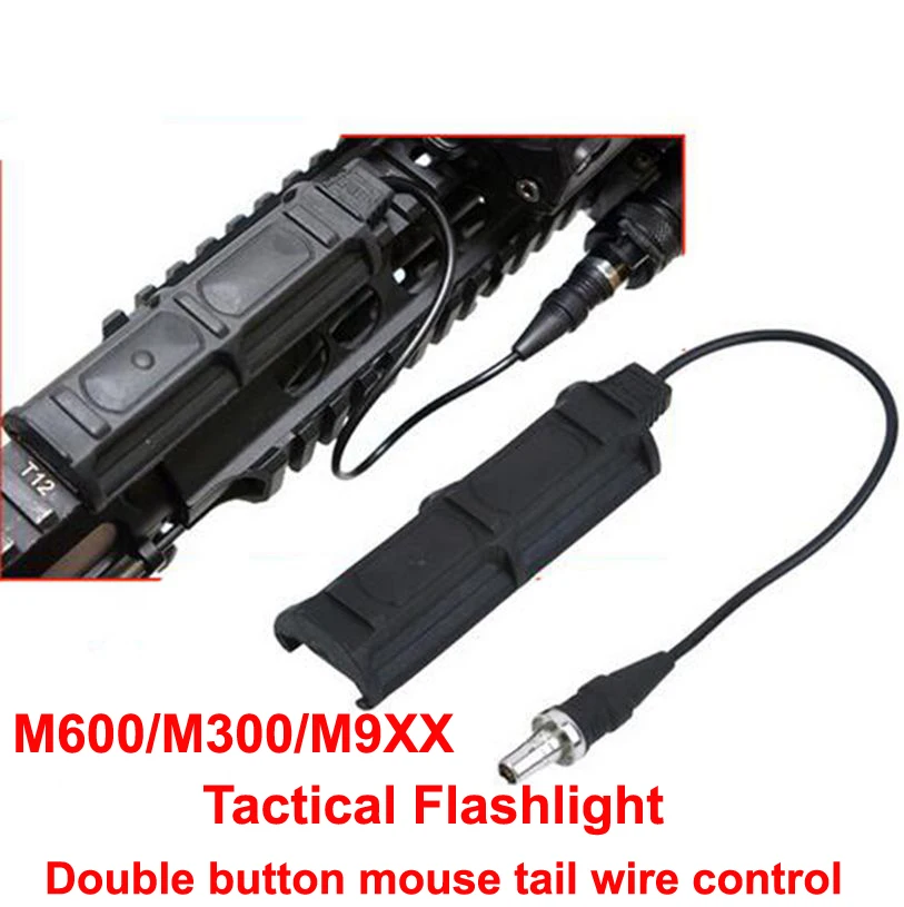 Night-Evolution M600/M300/M9XX M seriesTactical Flashlight Remote Dual Switch (1 Plug) light Accessories
Night-Evolution M600/M300/M9XX M seriesTactical Flashlight Remote Dual Switch (1 Plug) light Accessories