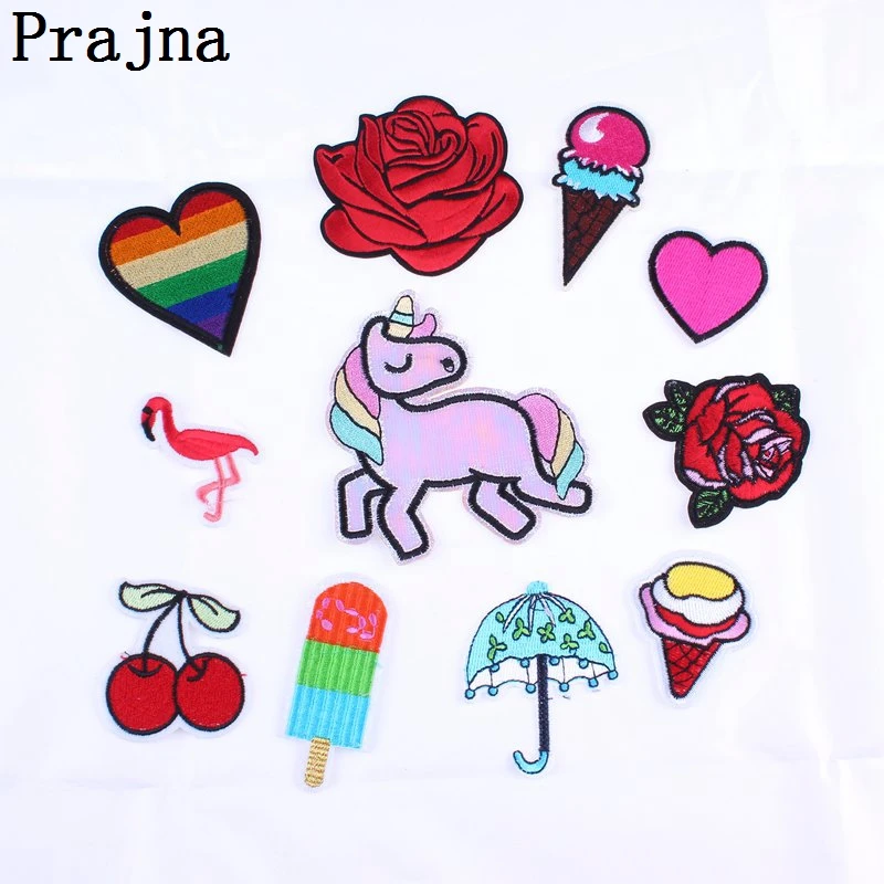 Prajna Unicorn Heart Flower Patch Cute Flamingo Patch Cartoon Iron On Patches Kids Cheap Embroidered Patches For Clothes Sticker
Prajna Unicorn Heart Flower Patch Cute Flamingo Patch Cartoon Iron On Patches Kids Cheap Embroidered Patches For Clothes Sticker