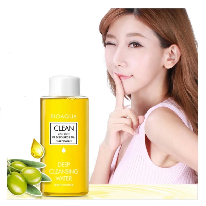 150ml Skin Care Deep Cleansing Water Natural Whitening Purifying Olive Oil Makeup Remover Liquid
150ml Skin Care Deep Cleansing Water Natural Whitening Purifying Olive Oil Makeup Remover Liquid