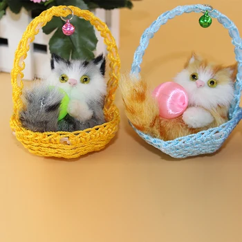 Car Ornaments Cute Basket Plush Cats Doll Kawaii Automotive Dashboard Decoration Simulation Kitten Toys Home Furnishing Gifts
Car Ornaments Cute Basket Plush Cats Doll Kawaii Automotive Dashboard Decoration Simulation Kitten Toys Home Furnishing Gifts