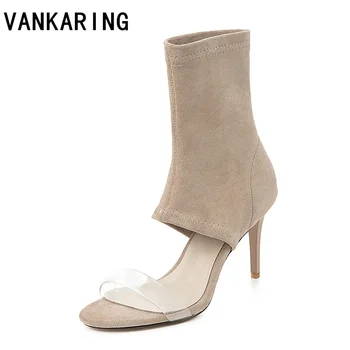 women's socks boots faux suede high heels summer ankle boots for women high top casual dress summer air pumps woman sandals
women's socks boots faux suede high heels summer ankle boots for women high top casual dress summer air pumps woman sandals