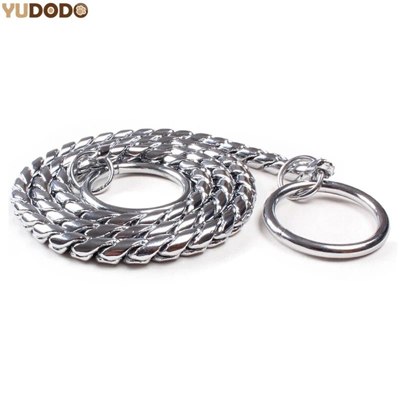 Adjustable Snake Metal Chain Dog Training Collar Strong Sliver P Choke Collar For Dogs 4mm 5mm
Adjustable Snake Metal Chain Dog Training Collar Strong Sliver P Choke Collar For Dogs 4mm 5mm