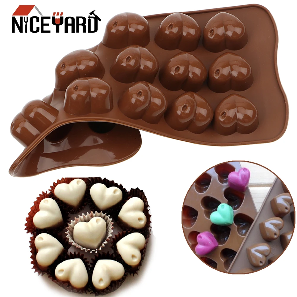 Kitchen Baking Tool Cake Decorating Heart Shape Mould Ice Cube Chocolate Soap Jelly Tray DIY 3D Heart Form Silicone Mold
Kitchen Baking Tool Cake Decorating Heart Shape Mould Ice Cube Chocolate Soap Jelly Tray DIY 3D Heart Form Silicone Mold