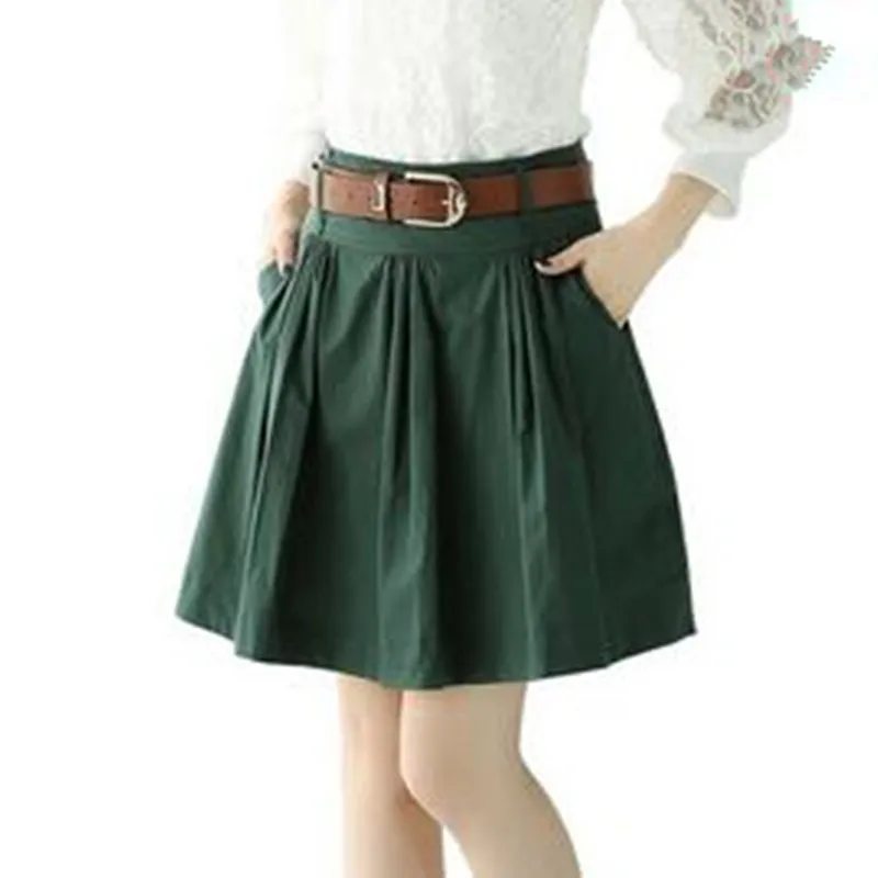 2018 Women Autumn Pleated Skirts High Waist Fashion Vintage Casual Skirt Female Green Black Slim Elegant Knee-Length Skirt S-XXL
2018 Women Autumn Pleated Skirts High Waist Fashion Vintage Casual Skirt Female Green Black Slim Elegant Knee-Length Skirt S-XXL