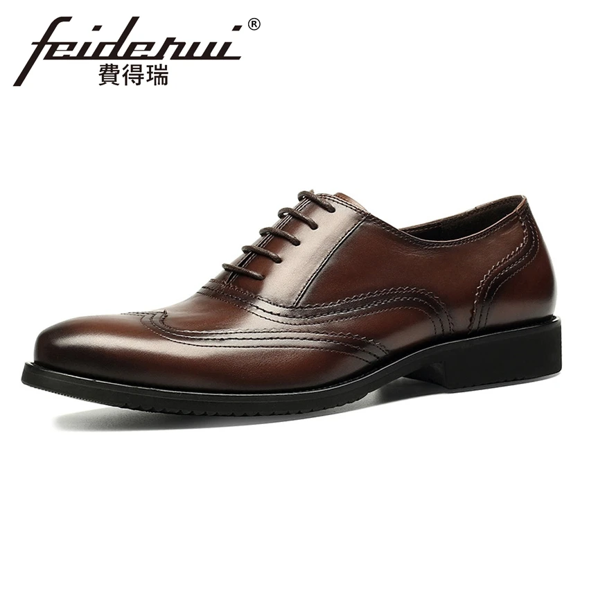 Fashion Genuine Cow Leather Men's Oxfords Round Toe Handmade Formal Dress Office Flats British Style Brogue Shoes For Man HMS79
Fashion Genuine Cow Leather Men's Oxfords Round Toe Handmade Formal Dress Office Flats British Style Brogue Shoes For Man HMS79