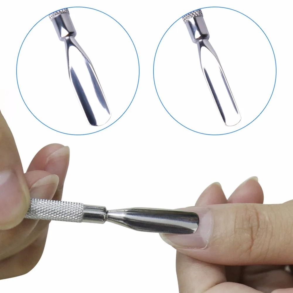 

Belen Stainless Steel Nail Tools Cuticle Pusher Double Head Remover Manicure Dead Skin Push 1 Pcs Pedicure Care Tool
