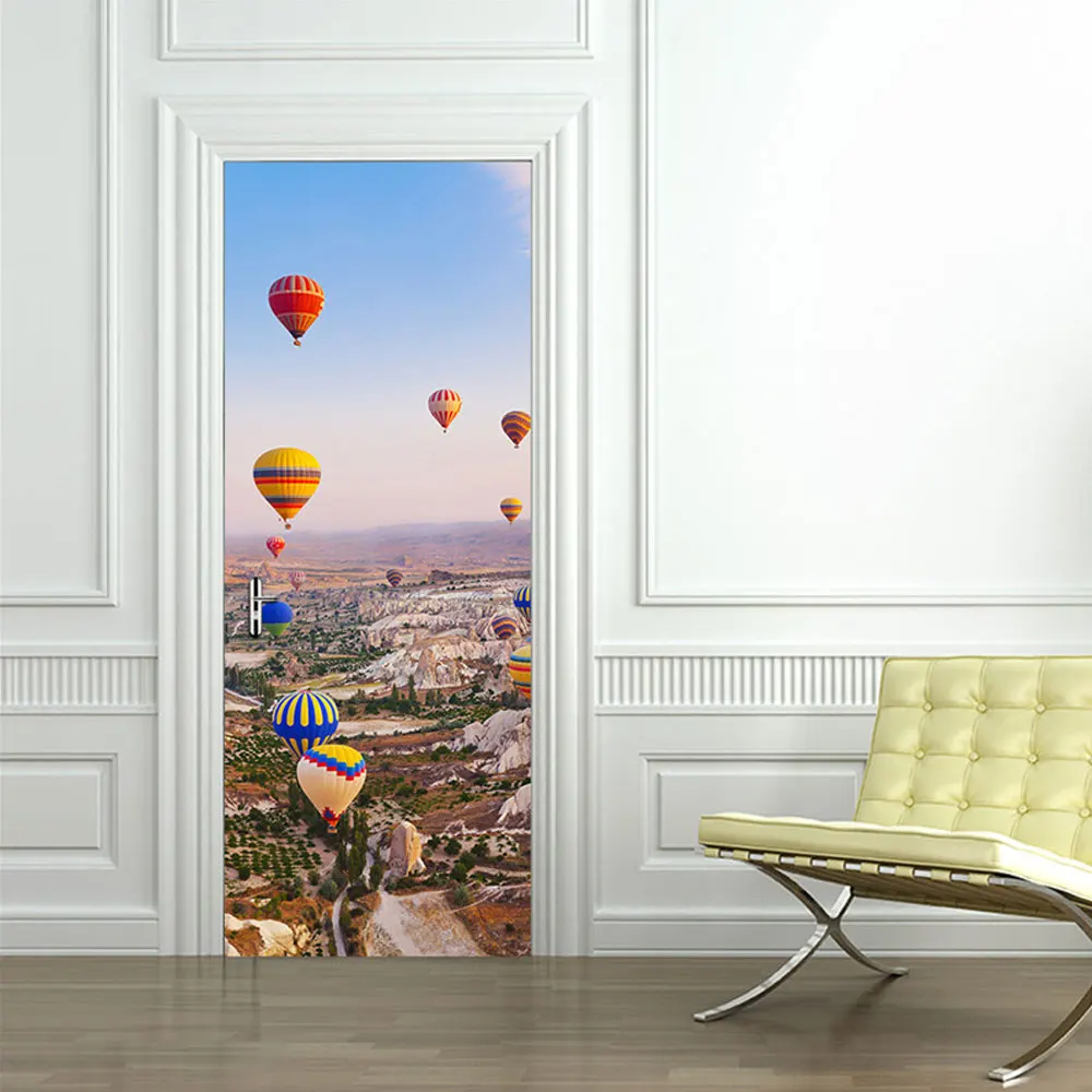 2Pcs/Set Door Sticker Wall Murals 3D Mural Wallpaper Mural Color Hot Air Balloon Door Mural Art Sticker
2Pcs/Set Door Sticker Wall Murals 3D Mural Wallpaper Mural Color Hot Air Balloon Door Mural Art Sticker