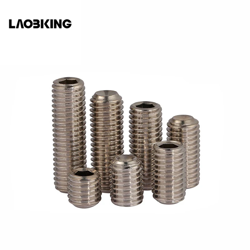DIN916 304 stainless steel set screws Concave hex socket Chimi M5 M6 M8 screw headless Top wire machine 2017 hot sale
DIN916 304 stainless steel set screws Concave hex socket Chimi M5 M6 M8 screw headless Top wire machine 2017 hot sale