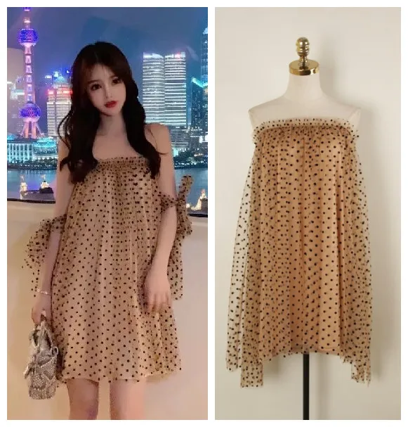 New 2019 in the summer of the fashionable retro wave point a word shoulder bitter fleabane bitter fleabane gauze dress
New 2019 in the summer of the fashionable retro wave point a word shoulder bitter fleabane bitter fleabane gauze dress