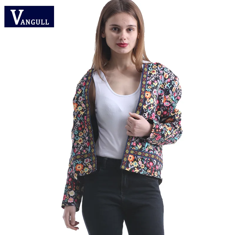 Vangull 2018 new spring high quality sweet style soft sense of flowers print casual high waist jacket coat outwear for woman
Vangull 2018 new spring high quality sweet style soft sense of flowers print casual high waist jacket coat outwear for woman