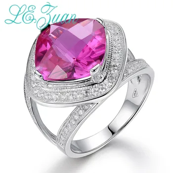 L&zuan Real 925 Sterling Silver Jewelry Rings Prong Setting 7.48ct Pink Ruby Stone Romantic Luxury Ring For Women Christmas Gift
L&zuan Real 925 Sterling Silver Jewelry Rings Prong Setting 7.48ct Pink Ruby Stone Romantic Luxury Ring For Women Christmas Gift