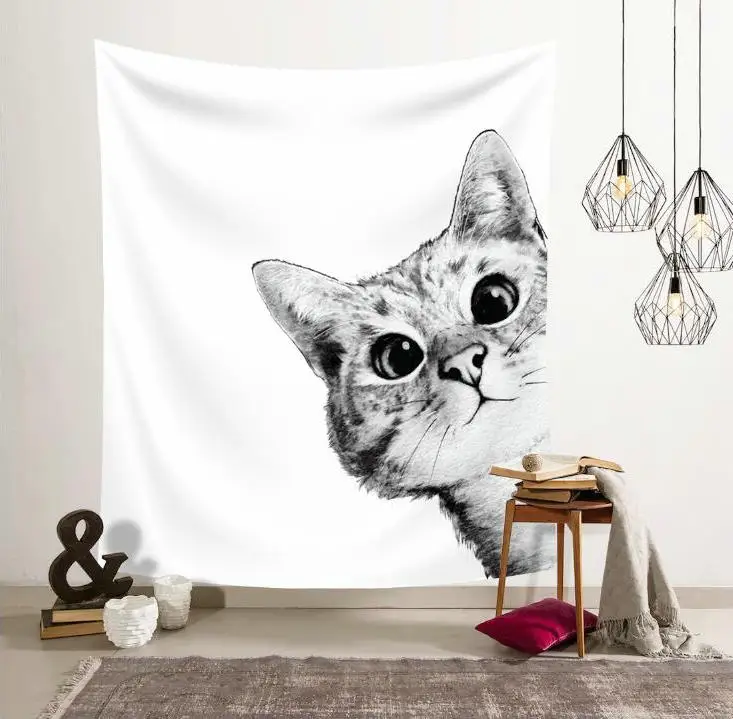Cute animal cat wall background Tapestry Art Wall Hanging Design Simple Line Wall Decor Bedspread Yoga Mat Picnic Cloth Home
Cute animal cat wall background Tapestry Art Wall Hanging Design Simple Line Wall Decor Bedspread Yoga Mat Picnic Cloth Home