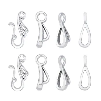20 Sets Tibetan Style Antique Silver Wing Hook and Eye Clasps, Lead Free and Cadmium Free, about 12mm wide, 25mm long
20 Sets Tibetan Style Antique Silver Wing Hook and Eye Clasps, Lead Free and Cadmium Free, about 12mm wide, 25mm long