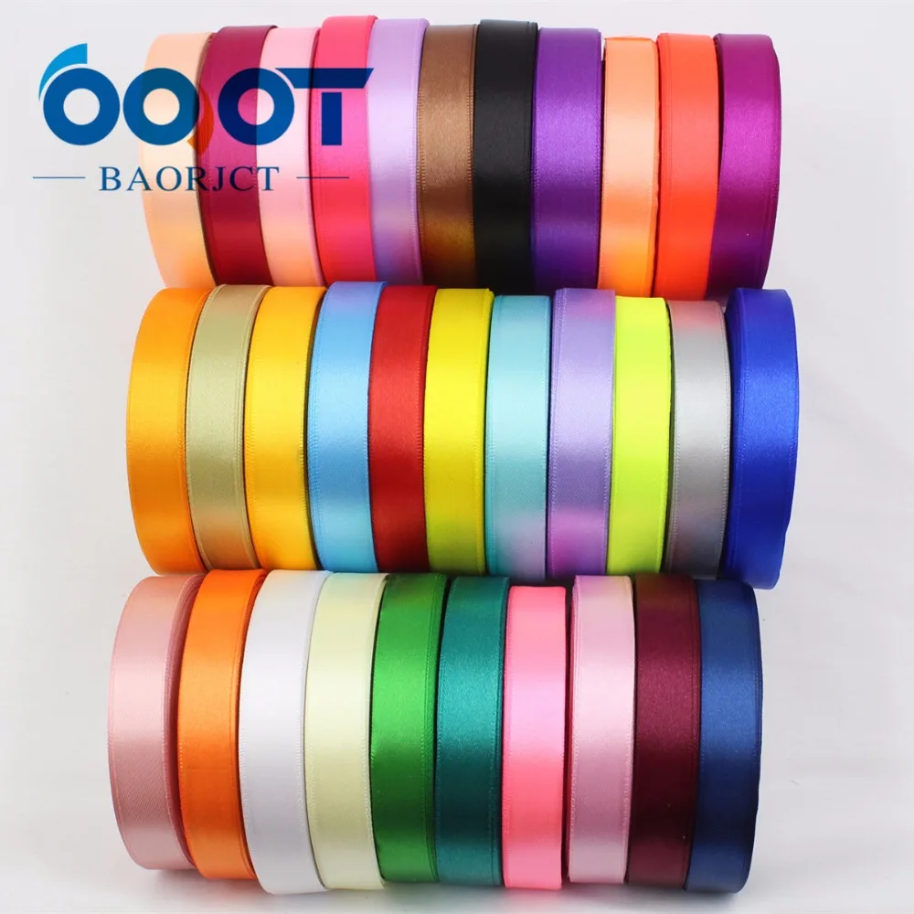 B-166915 15MM 31 color can choose 25 Yards Silk Satin Ribbon Wedding decorative ribbons gift wrap DIY handmade materials | Дом и сад