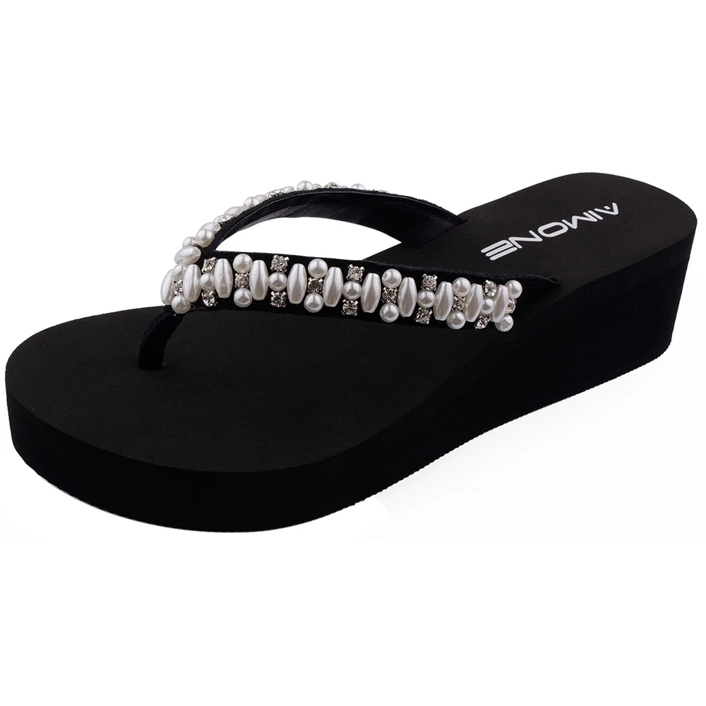 AIMONE Womens Anaelle Pearl Diamond Flip Flop Sandals Women Fashion Summer Wedges Heels Flip Flops Casual Shoes
AIMONE Womens Anaelle Pearl Diamond Flip Flop Sandals Women Fashion Summer Wedges Heels Flip Flops Casual Shoes