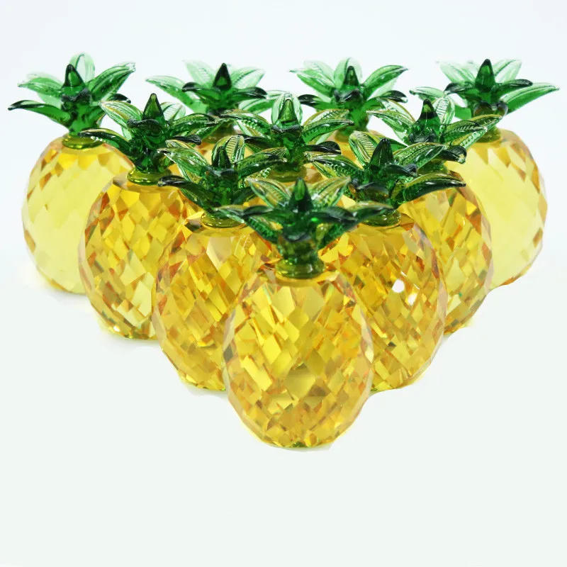 Yellow Crystal Glass Prism Pineapple Figurines Paperweight Home Art& Collectible Crafts Wedding Centerpiece Favors and gifts
Yellow Crystal Glass Prism Pineapple Figurines Paperweight Home Art& Collectible Crafts Wedding Centerpiece Favors and gifts