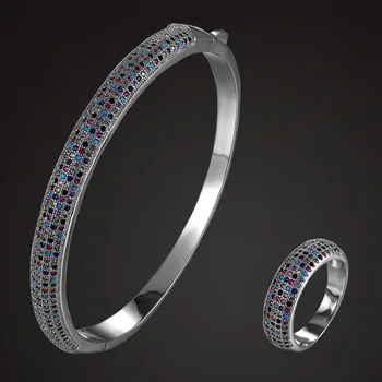 Zlxgirl very nice Colorful zircon bangle with ring sale jewelry sets fashion women's wedding love bangle bracelet jewelry sets
Zlxgirl very nice Colorful zircon bangle with ring sale jewelry sets fashion women's wedding love bangle bracelet jewelry sets