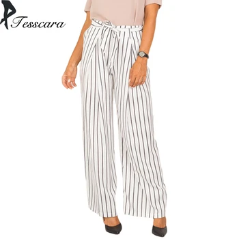 Women Summer Casual Slim Wide Leg Pants Office Lady Black White Striped Loose Drawstring Trousers Girl Fashion Outwear Bottom
Women Summer Casual Slim Wide Leg Pants Office Lady Black White Striped Loose Drawstring Trousers Girl Fashion Outwear Bottom