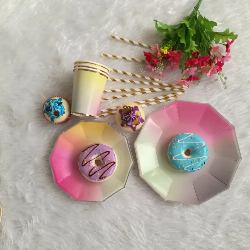 Rainbow Disposable Tableware Foil Plates Cups Straws Wedding Birthday Party Xmas New Year Decor Tableware Baby Shower Supplies
Rainbow Disposable Tableware Foil Plates Cups Straws Wedding Birthday Party Xmas New Year Decor Tableware Baby Shower Supplies