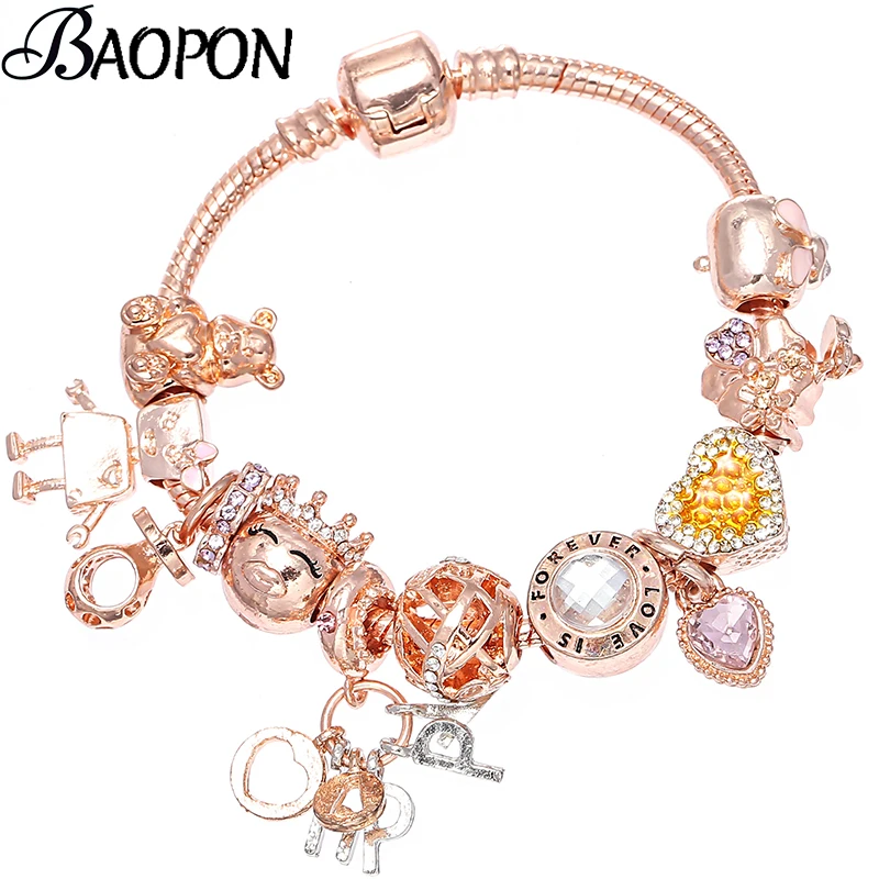 BAOPON New Cute Little Bella Beads Charm Bracelet For Women Kids Lovely HAPPY Pendant Fine Bracelet DIY Handmade Jewelry
BAOPON New Cute Little Bella Beads Charm Bracelet For Women Kids Lovely HAPPY Pendant Fine Bracelet DIY Handmade Jewelry