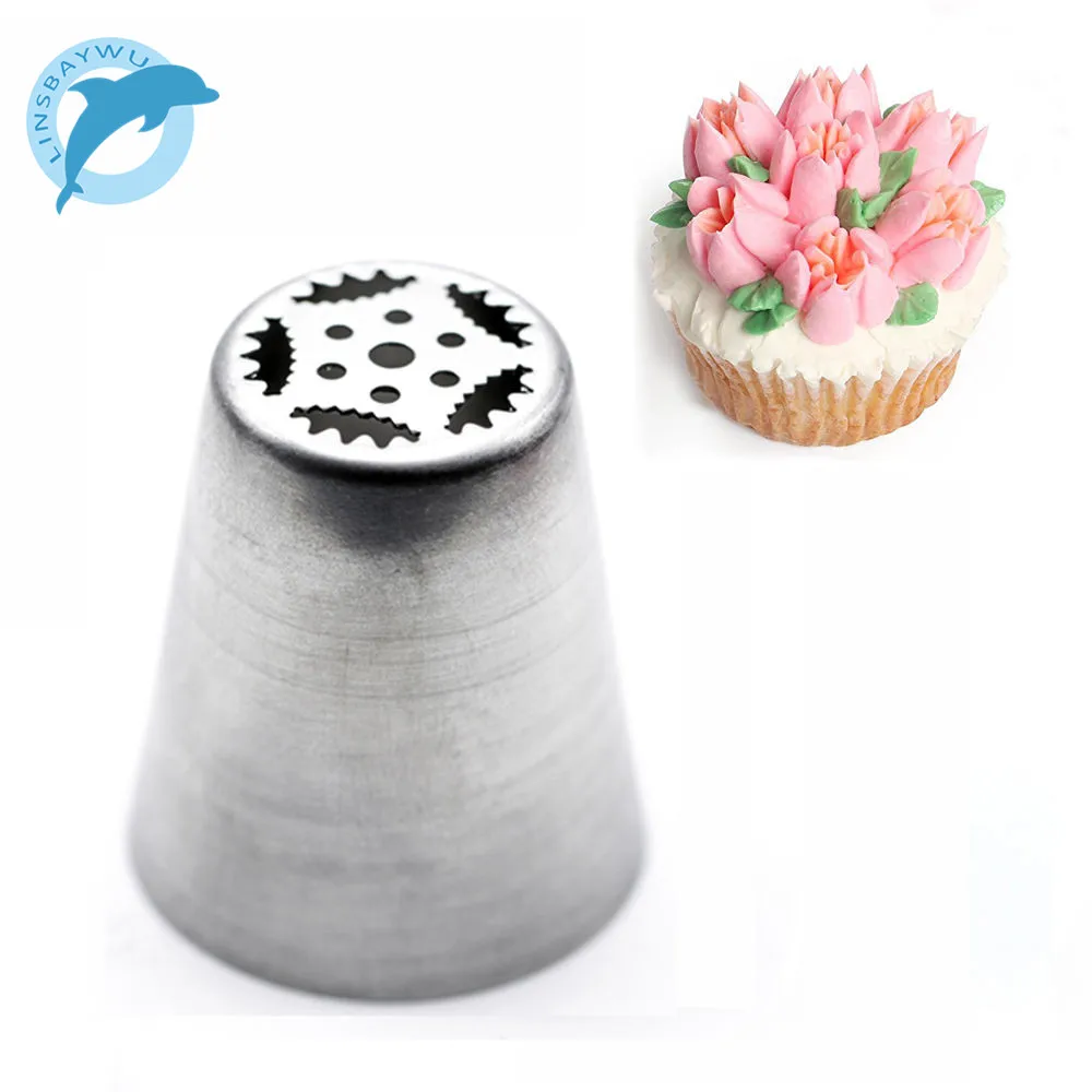 LINSBAYWU Russian Tulip Flower Cake Icing Piping Nozzles Decorating Tips Baking Tool #12
LINSBAYWU Russian Tulip Flower Cake Icing Piping Nozzles Decorating Tips Baking Tool #12