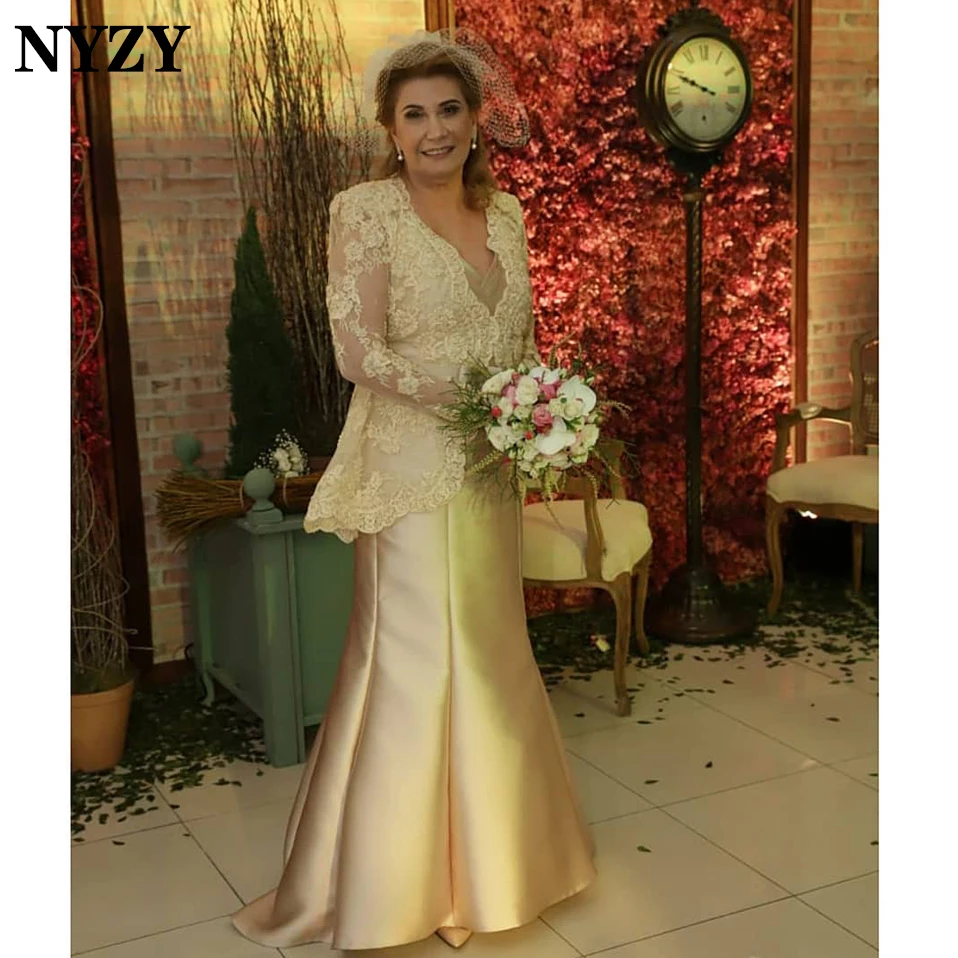 NYZY M182 Wedding Party Gown Guest Wear Formal Dress Women Elegant Gold 2 Piece Mother of the Bride Groom Dresses with Bolero
NYZY M182 Wedding Party Gown Guest Wear Formal Dress Women Elegant Gold 2 Piece Mother of the Bride Groom Dresses with Bolero