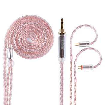 AK Kinboofi 8 Core Silver Plated Copper Cable 3.5/2.5/4.4mm Hifi Earphone Cable With MMCX/2pin Connector ZS10 TRN X6 C12 ZSX
AK Kinboofi 8 Core Silver Plated Copper Cable 3.5/2.5/4.4mm Hifi Earphone Cable With MMCX/2pin Connector ZS10 TRN X6 C12 ZSX