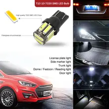 4Pcs W5W 10-7020 SMD Car T10 LED 194 168 Wedge Replacement Reverse Instrument Panel Lamp White Blue Bulbs For Clearance Lights
4Pcs W5W 10-7020 SMD Car T10 LED 194 168 Wedge Replacement Reverse Instrument Panel Lamp White Blue Bulbs For Clearance Lights